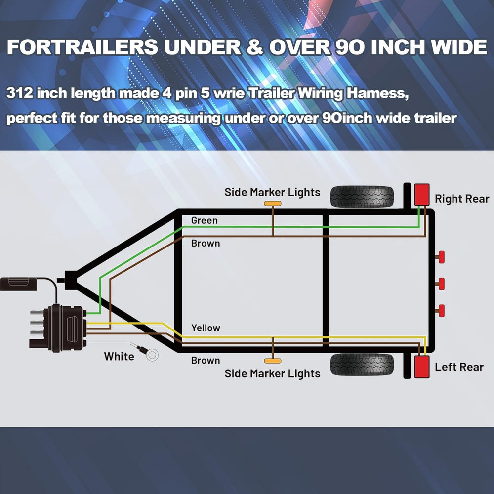 WALSIO color coded wires provide straightforward wiring for quick setup