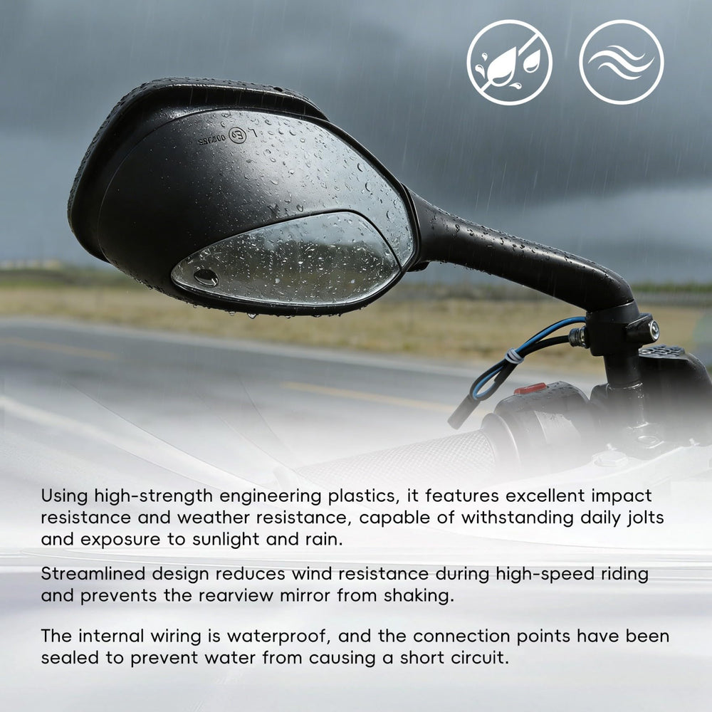 Waltyotur ABS rear-view mirror supports durability in varied weather conditions