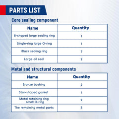 Waltyotur complete repair kit for Bendix-compatible hydraulic boosters.