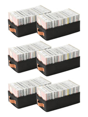 Wanapure CD Storage Boxes foldable design for easy setup and space-saving organization.