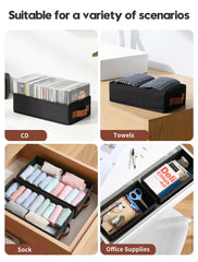 Wanapure multi-use storage for CDs, tapes, towels, and small items.