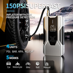 WANBILU 150 PSI inflation system with precise pressure control.
