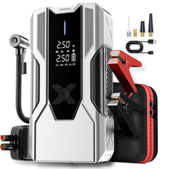 WANBILU emergency jump starter with air compressor for fast roadside power.
