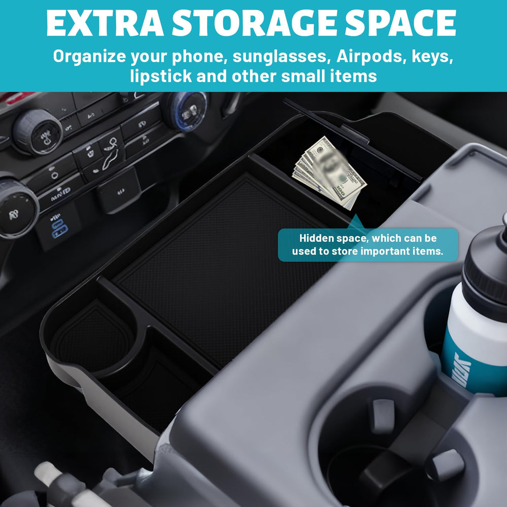 wangzhij car console organizer with hidden storage for daily items