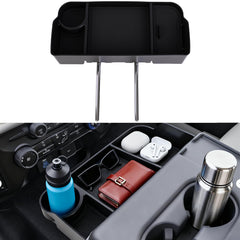 wangzhij front center console organizer for F-series jump seat adds compact storage