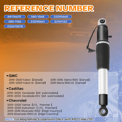 WANKECAR rear shock assembly for Sierra 1500 Denali improves ride quality on rough roads.