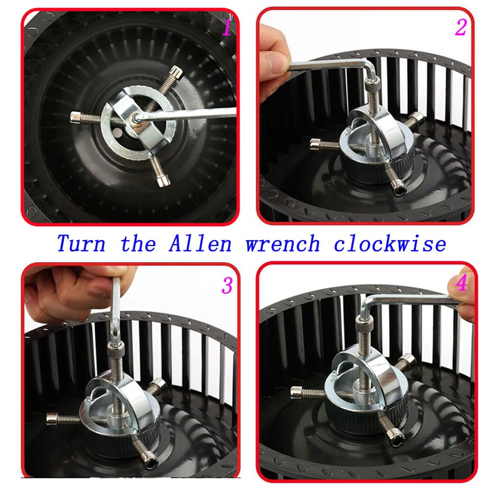 WANLIAN wind wheel puller; compact hand tool for short-stem motors.