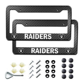 WANRELE 2-pack license plate frame front view emphasizes durable aluminum construction and rust resistance.