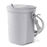 Waretary car trash can with closed lid for clean interior