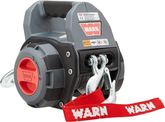 Integrated hawse fairlead and rigging hooks on WARN Winch ensure smooth connections.