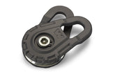 WARN Epic Snatch Block front view showing rugged black finish and 12,000 lb capacity.