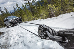 WARN Epic Snatch Block side view highlights durable coating and weather resistance.