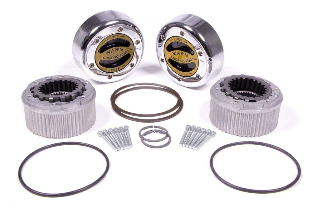WARN Premium manual hub dial close-up highlighting ZA alloy durability for rugged off-road use