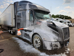 Wash Chems Pro 50 foam-application shows quick spray-on cleaning for vehicles