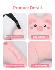 WASTROYAL soft-plush-fabric car pillow feels gentle against skin.