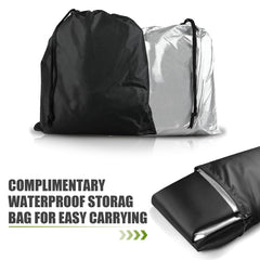 waswale motorcycle cover sized 49.2 by 96.5 inches fits most models