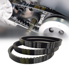 Wasydy belt side view highlighting fitment for Axis m200 and similar scooters