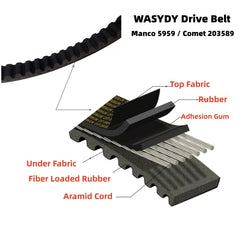 Wasydy belt length 27-1/32 inches ready for precise fit
