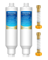 Waterdrop RV inline filter assembly showing quick, tool-free hookup for clean water.