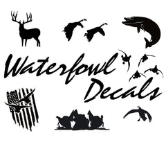 Waterfowl Decals outdoor-rated vinyl USMC flag decal for outdoor surfaces.