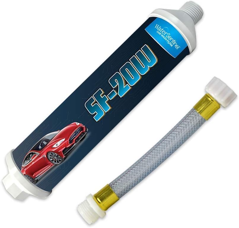 WaterSentinel SF-20W inline filter for spot-free car washes and RVs.