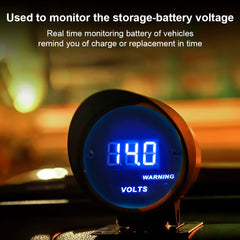WATERWICH DC12V volt gauge with installation hardware for simple setup