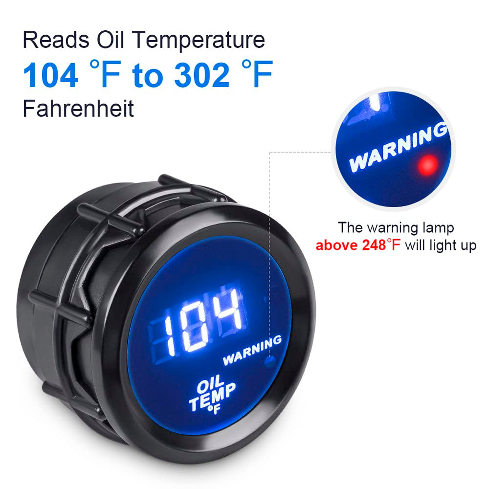 WaterWich oil temperature sensor with 1/8 inch NPT thread for secure fit