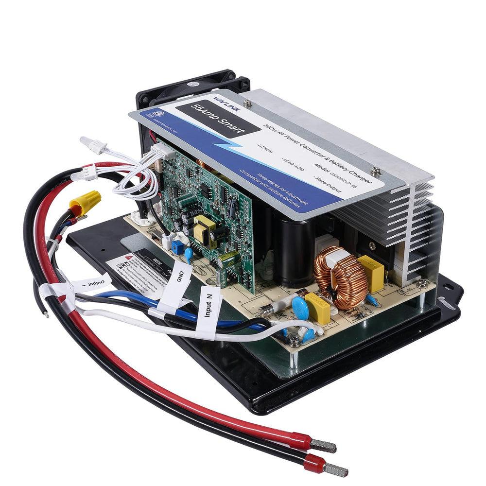 WAVLINK 55Amp unit powering onboard electronics during road trips