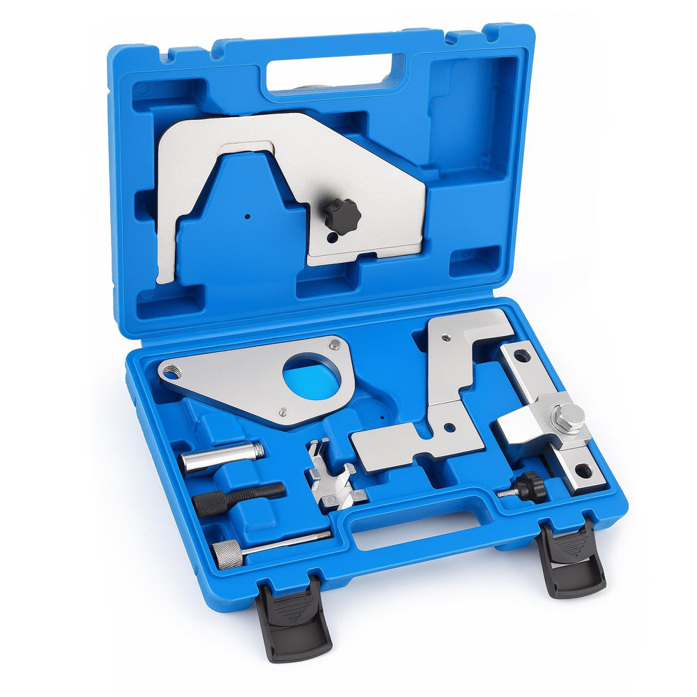WAYCOJOY camshaft timing tool kit case shows portable organization for precise maintenance