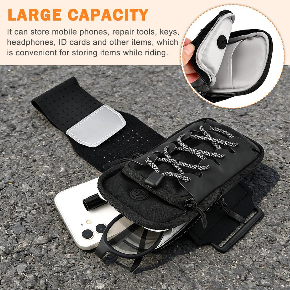 Waylenbo dirt bike bag battery cover storage with dual zipper compartments.