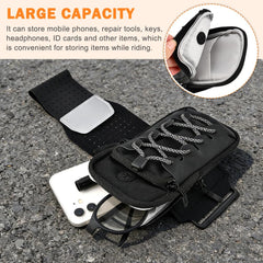 Waylenbo dirt bike bag battery cover storage with dual zipper compartments.