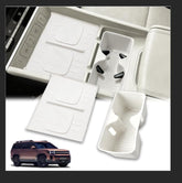 WBLATP cup holder insert in white keeps center console organized and neat