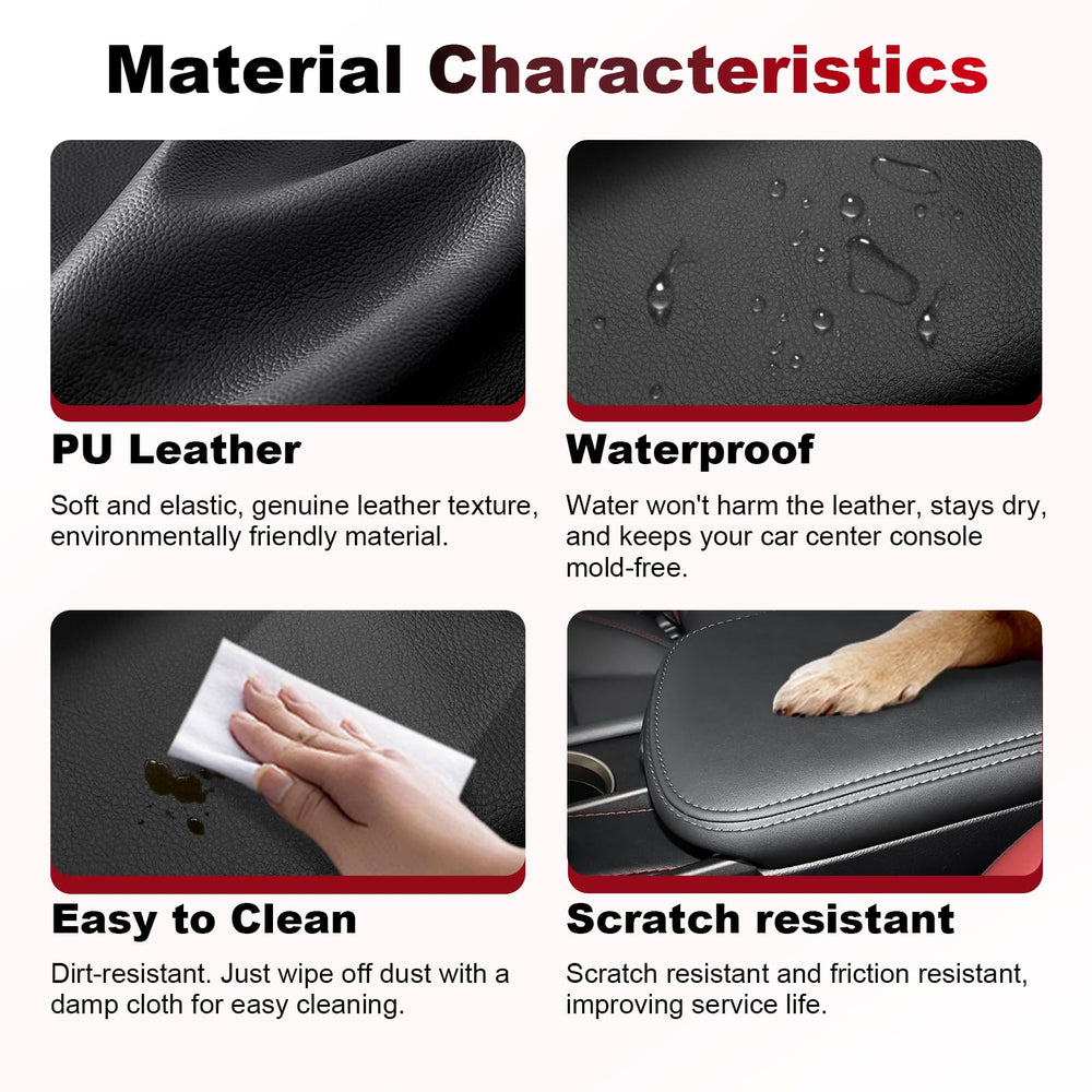 Cushioned armrest enhances comfort during daily driving