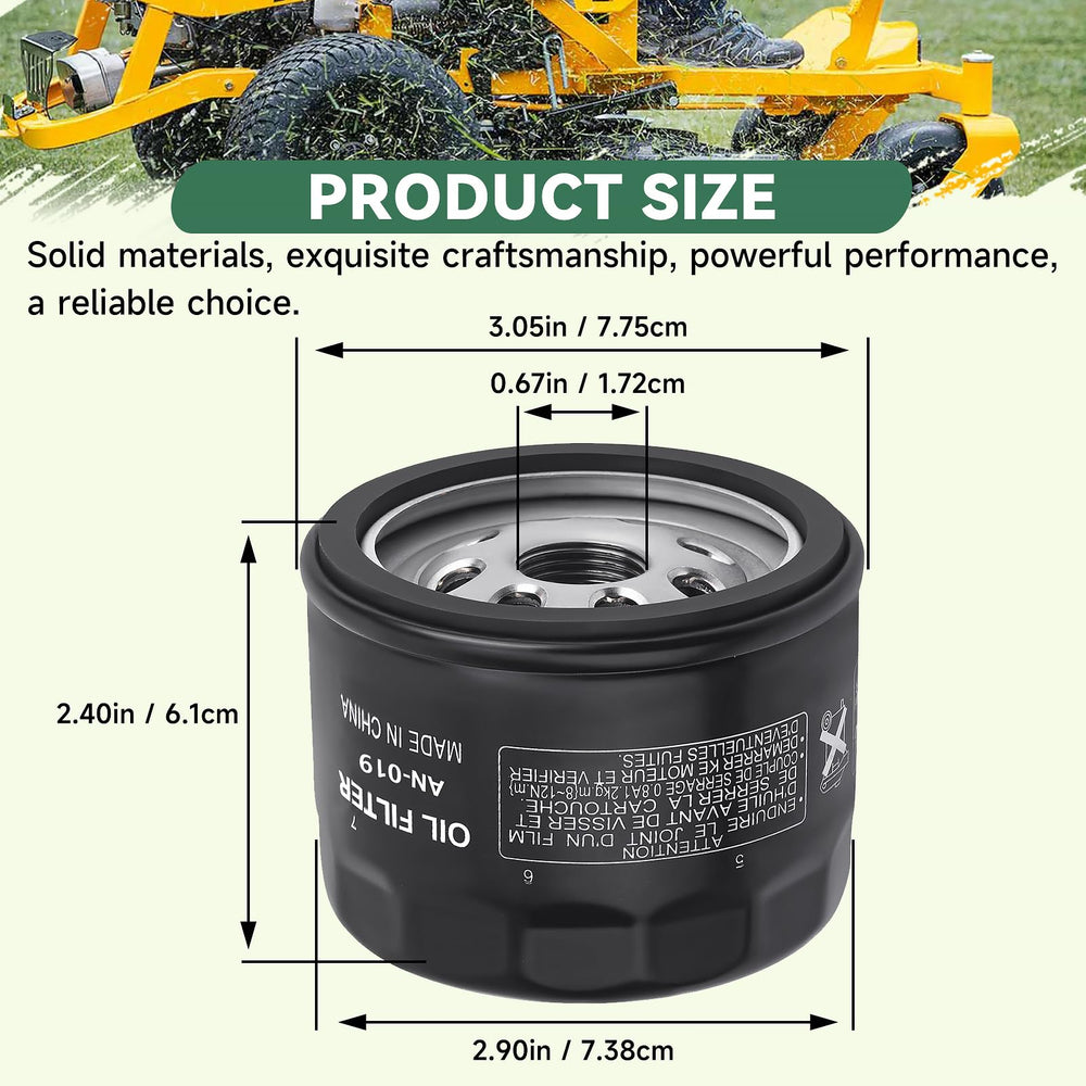 WDKTBM oil filter for Kawasaki FR691V with strong seals to prevent leaks
