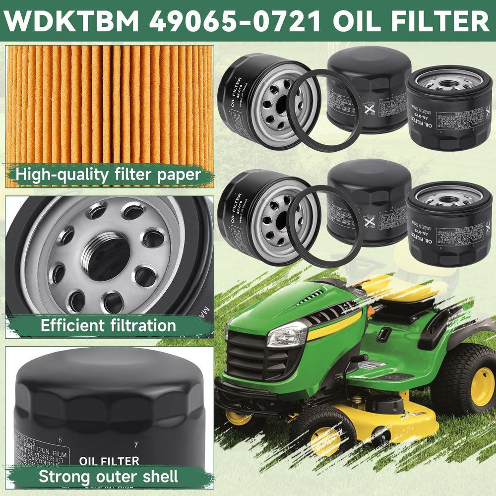 WDKTBM oil filter for Kawasaki FX600V ensures steady oil flow and protection