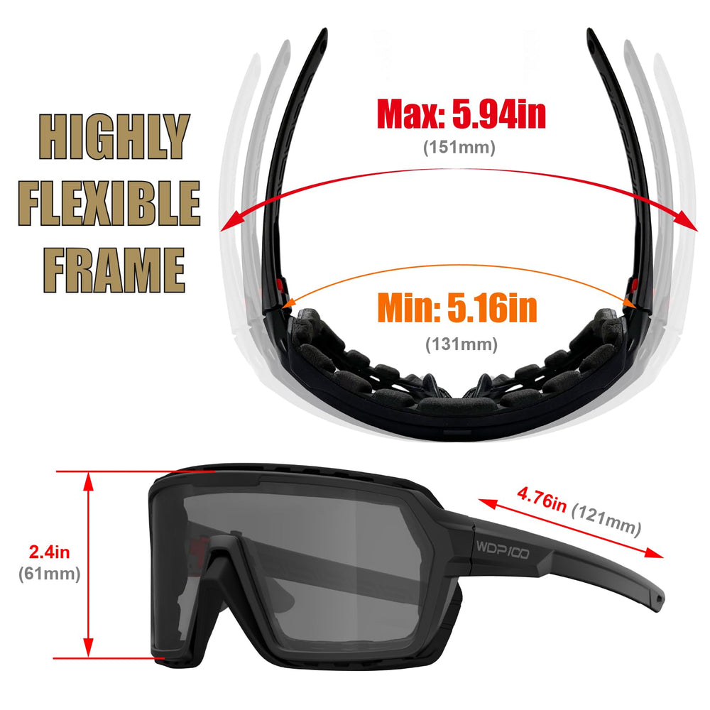 WDP100 Q38 bendable nose pads adapt to your nose shape.