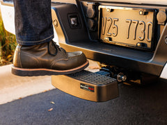 WeatherTech BumpStep protects rear bumper from dents and scratches