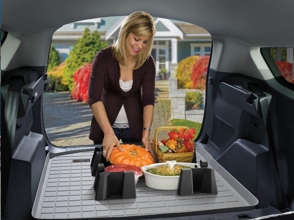 WeatherTech CargoTech set of four corner blocks keeps loads neat and stable.