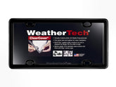 WeatherTech ClearCover lens closeup showing durable acrylic protection for a license plate
