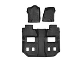 WeatherTech Suburban front row floorliner shields carpet and supports quick cleanup.