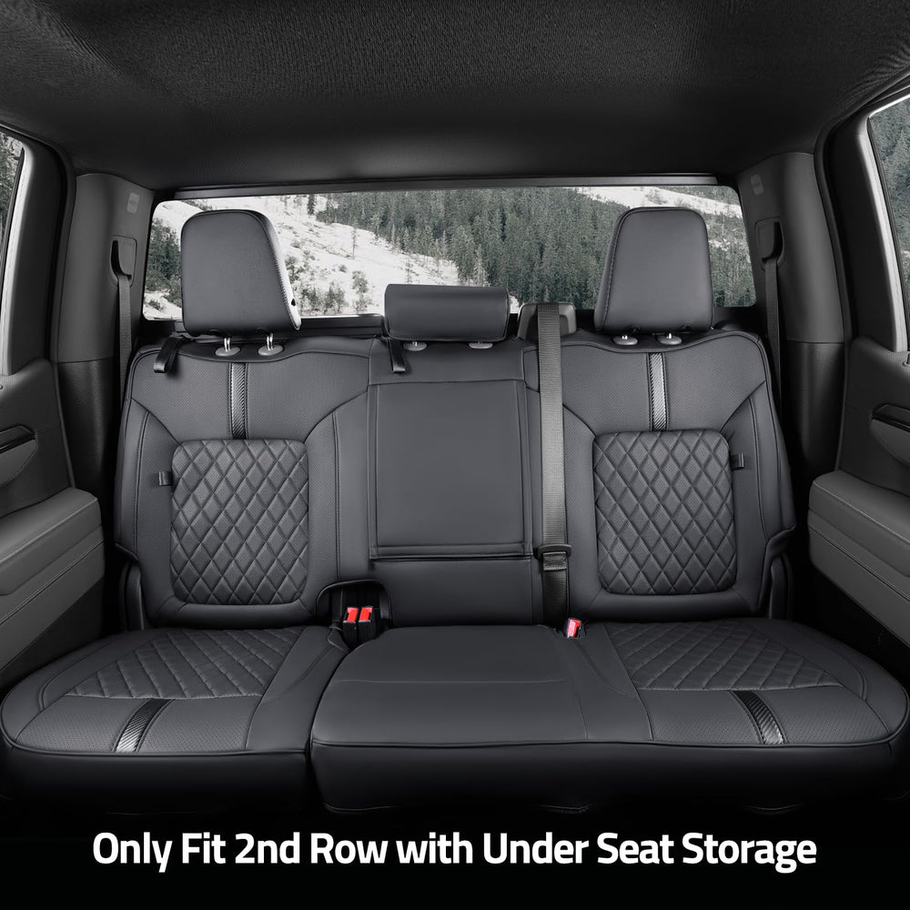 WeatherWard scratch-resistant leather seat cover detail shows durable protection