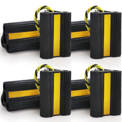 WECARLLE wheel chocks RV trailer front view for stable parking