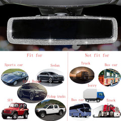 WedFeir PVC crystal diamond decor upgrades the car interior ambience.