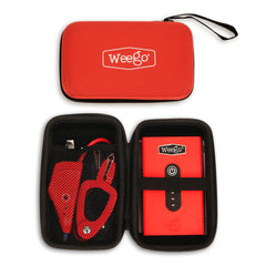 Weego 44s case and registration card included for secure storage.