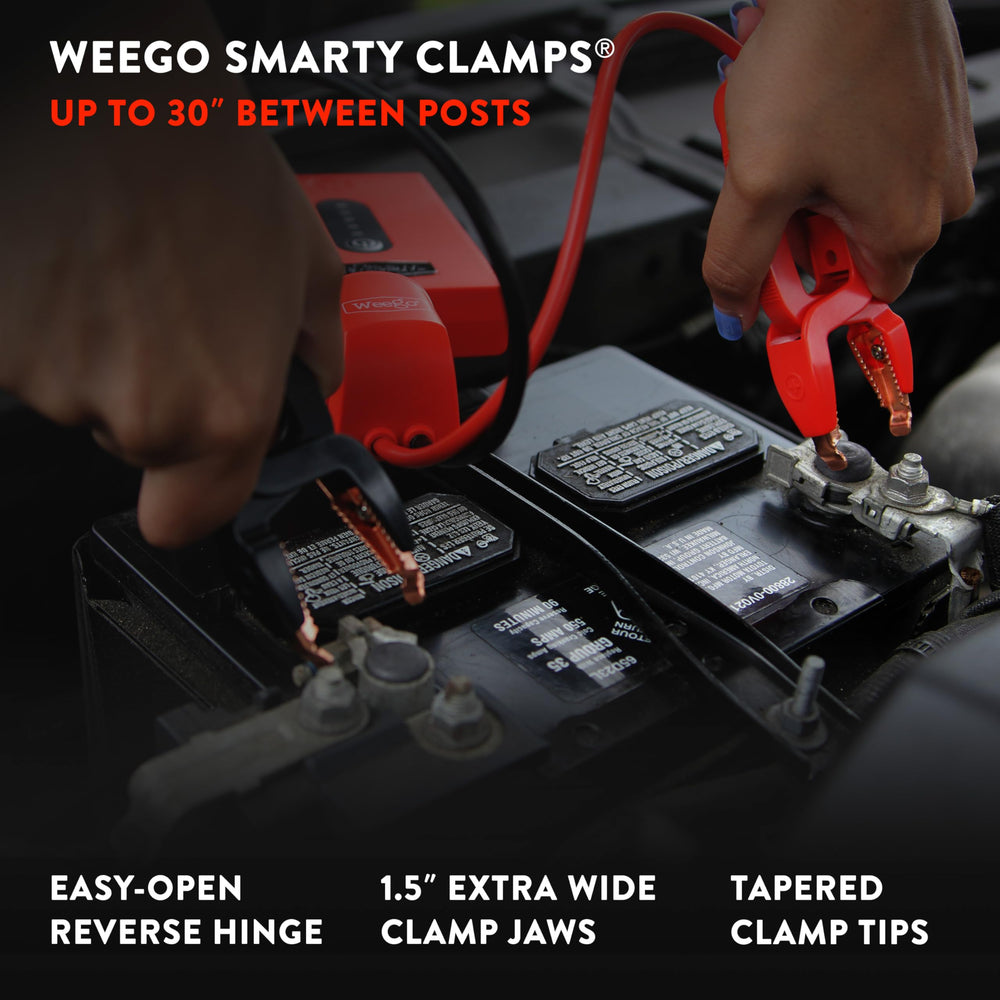 Weego 44s USB-C cables neatly organized for quick charging.