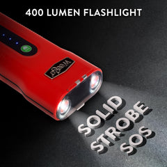 Water and dust resistance keeps the jump starter ready