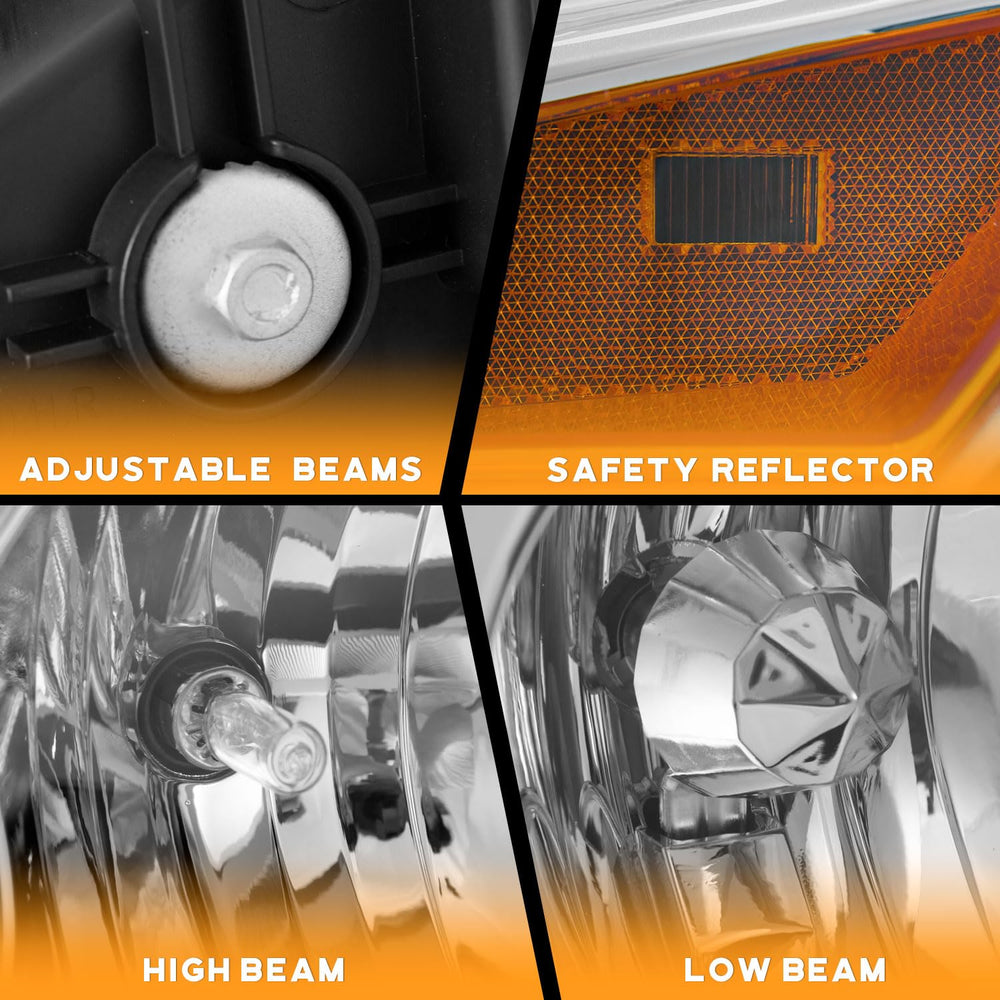 WEELMOTO amber reflector improves signaling and daytime visibility
