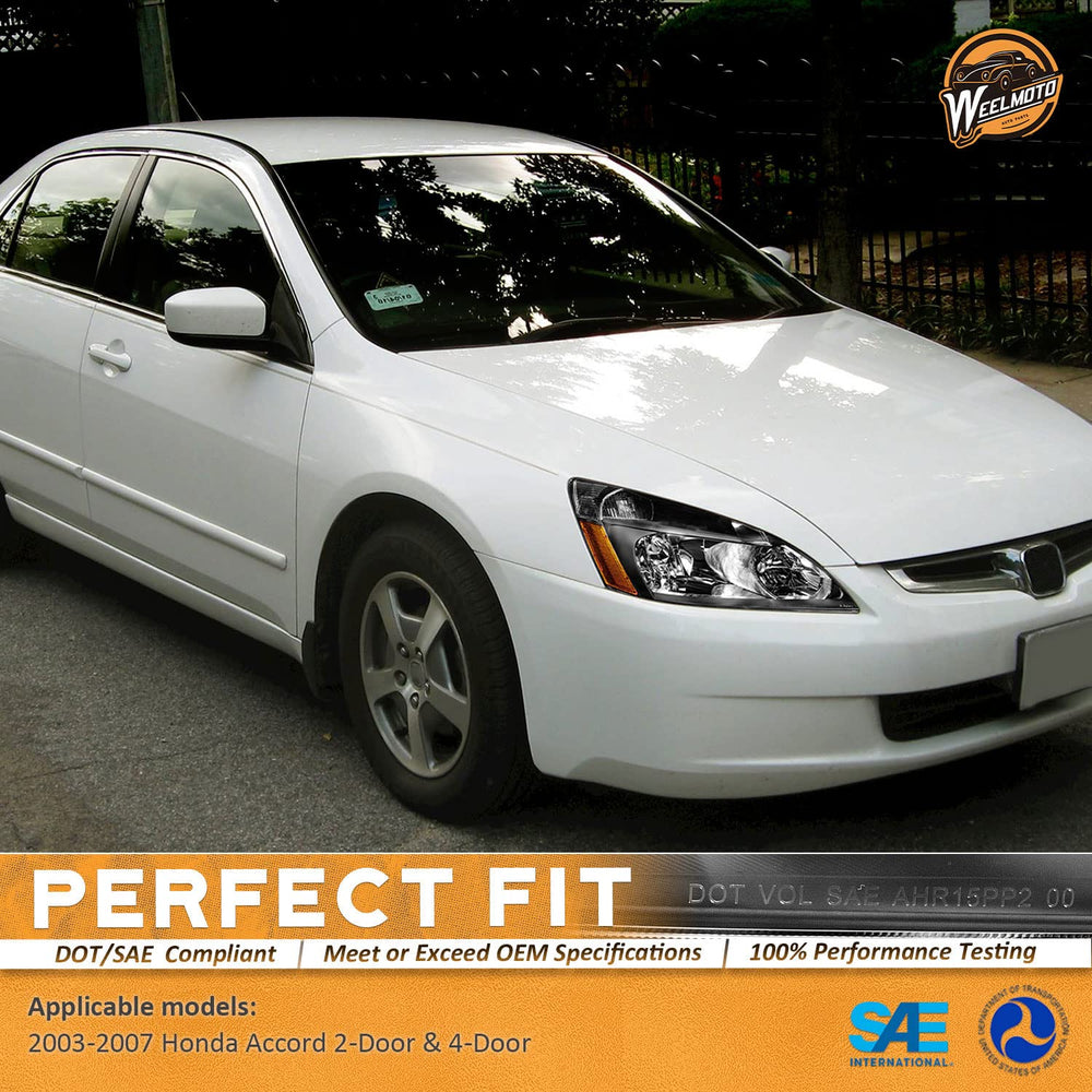 WEELMOTO headlight assembly for Honda Accord right side with reliable alignment.