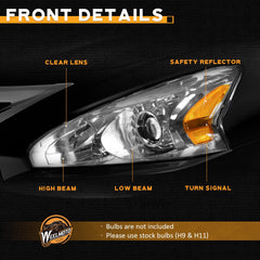 WEELMOTO Headlight plug-and-play installation guide for easy fitment
