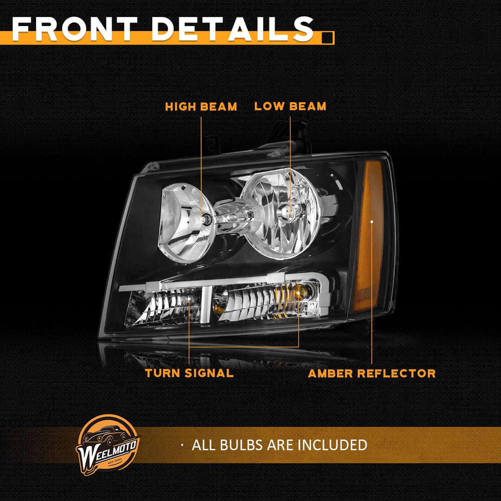 WEELMOTO headlight right for Tahoe Hybrid delivers consistent illumination
